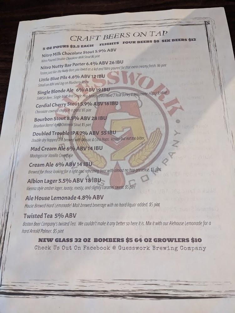 Albion Alehouse Menu image 1
